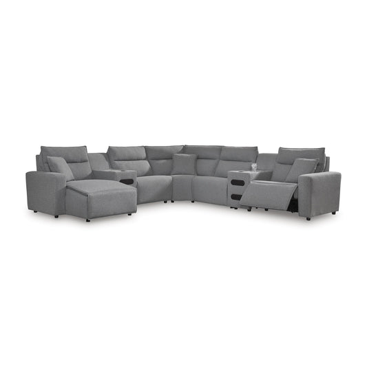 Signature Design by Ashley Modmax 65906S20 7 pc Power Reclining Sectional with Chaise IMAGE 1