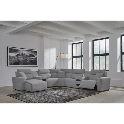  Signature Design by Ashley Modmax 65906S20 7 pc Power Reclining Sectional with Chaise IMAGE 6