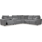 Signature Design by Ashley Modmax 65906S36 6 pc Reclining Sectional with Storage Console IMAGE 1