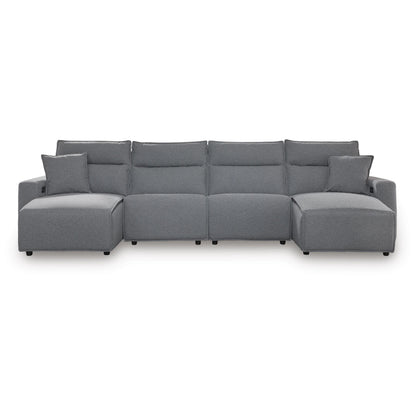  Signature Design by Ashley Modmax 65906S37 4 pc Reclining Sectional with Double Chaise IMAGE 1