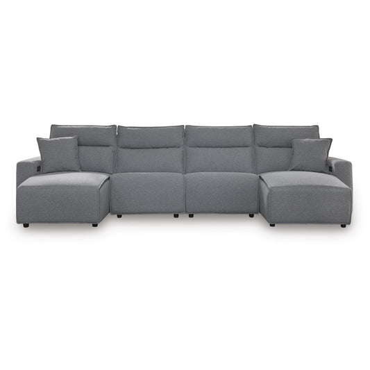  Signature Design by Ashley Modmax 65906S37 4 pc Reclining Sectional with Double Chaise IMAGE 1