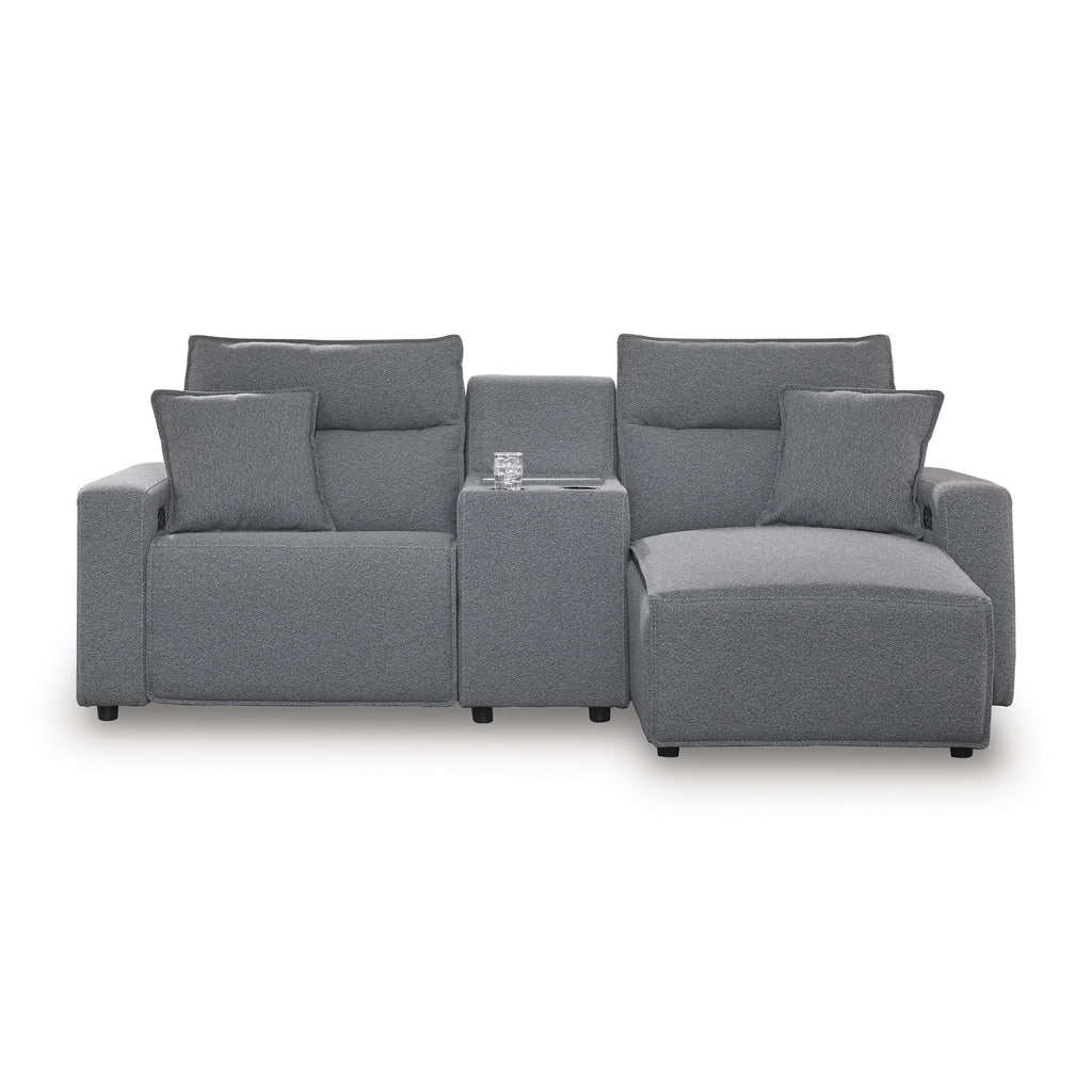Signature Design by Ashley Modmax 65906S4 3 pc Power Reclining Sectional with Chaise IMAGE 1