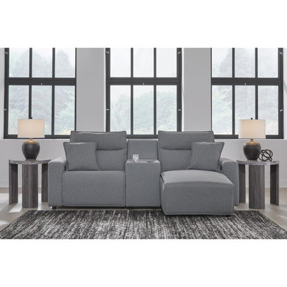  Signature Design by Ashley Modmax 65906S4 3 pc Power Reclining Sectional with Chaise IMAGE 5