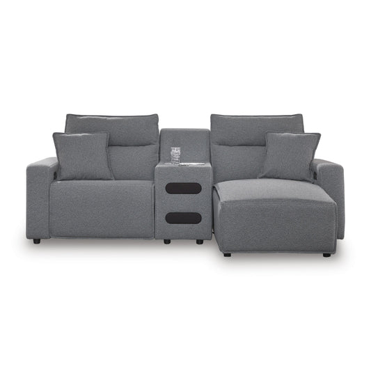 Signature Design by Ashley Modmax 65906S5 3 pc Power Reclining Sectional with Chaise IMAGE 1