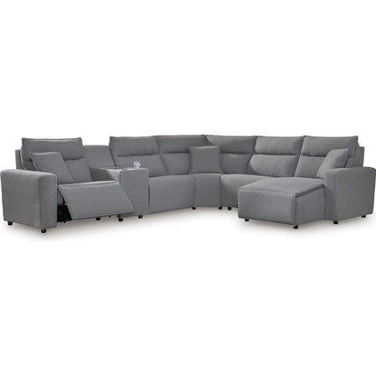 Signature Design by Ashley Modmax 65906S6 6 pc Power Reclining Sectional with Chaise IMAGE 1