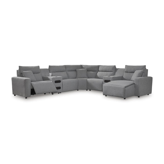 Signature Design by Ashley Modmax 65906S7 7 pc Power Reclining Sectional with Chaise IMAGE 1