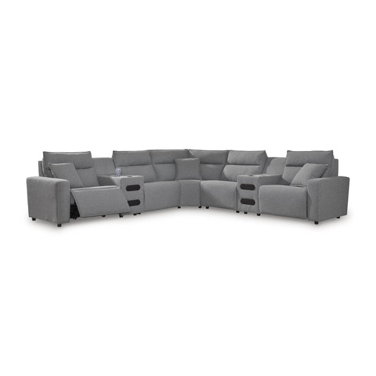 Signature Design by Ashley Modmax 65906S9 7 pc Power Reclining Sectional with Chaise IMAGE 1