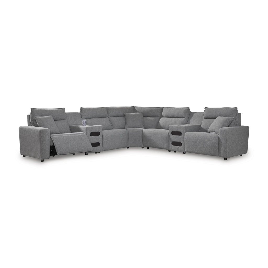 Signature Design by Ashley Modmax 65906S9 7 pc Power Reclining Sectional with Chaise IMAGE 1