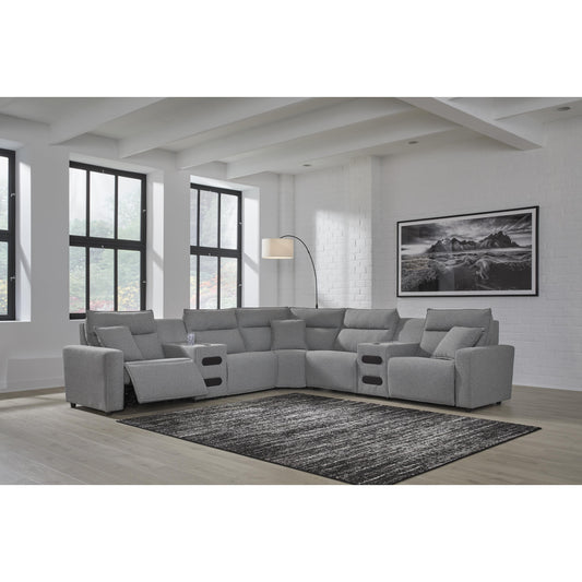 Signature Design by Ashley Modmax 65906S9 7 pc Power Reclining Sectional with Chaise IMAGE 2