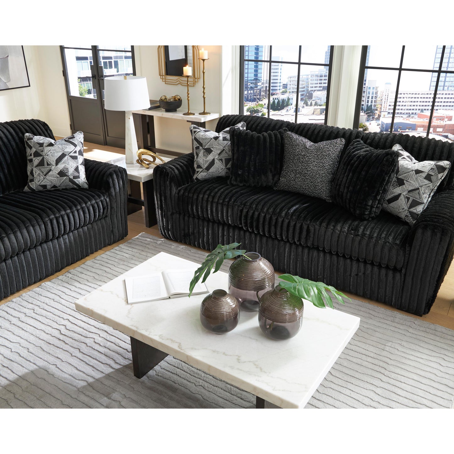  Signature Design by Ashley Midnight-Madness 9810338 Sofa IMAGE 9
