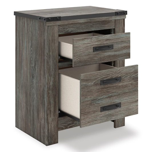  Signature Design by Ashley Frandern B4480-92 Two Drawer Night Stand IMAGE 2
