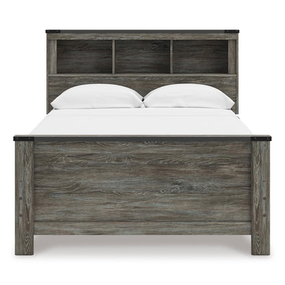 Signature Design by Ashley Frandern B4480B3 Full Bookcase Panel Bed IMAGE 2