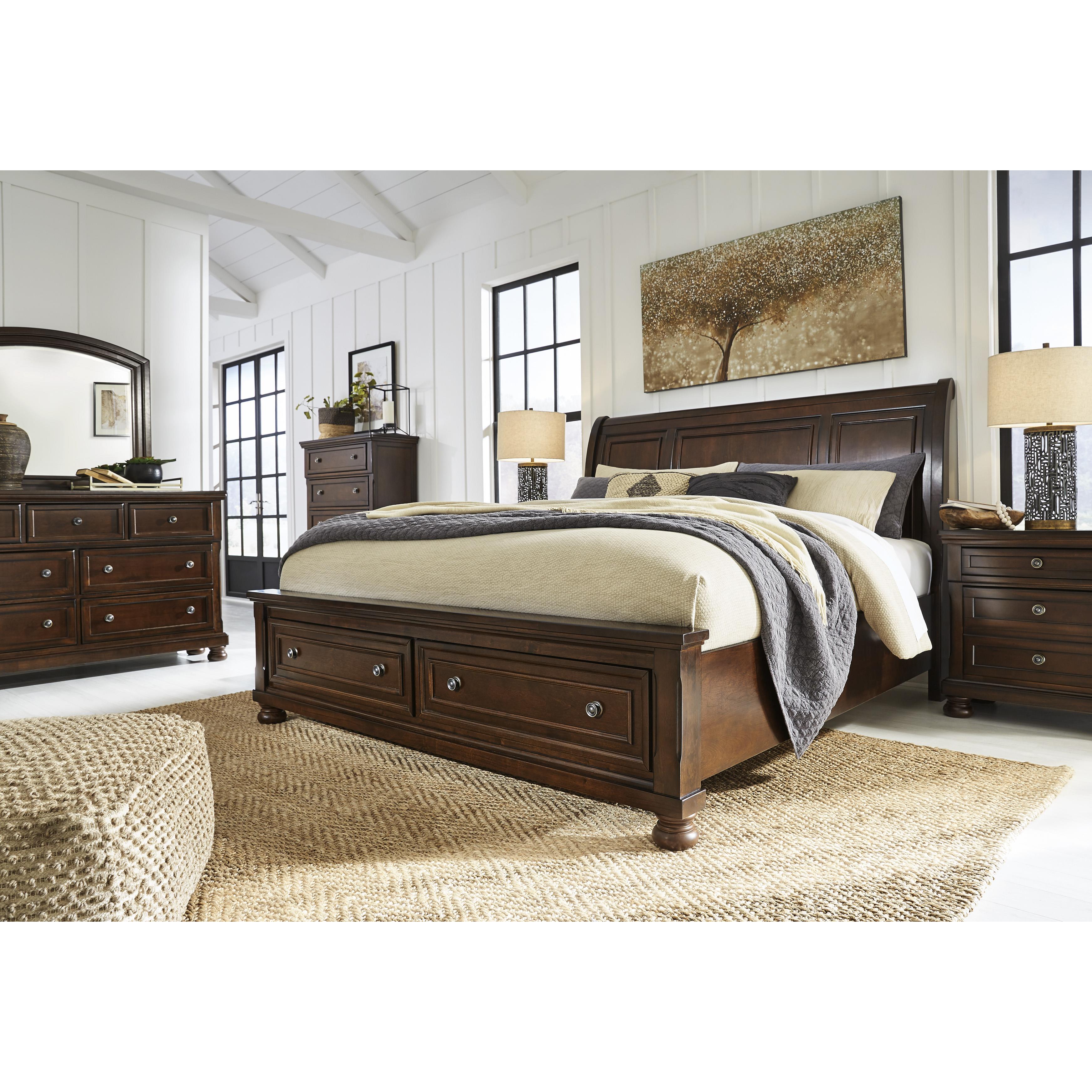 Millennium Porter Sleigh Storage Bed