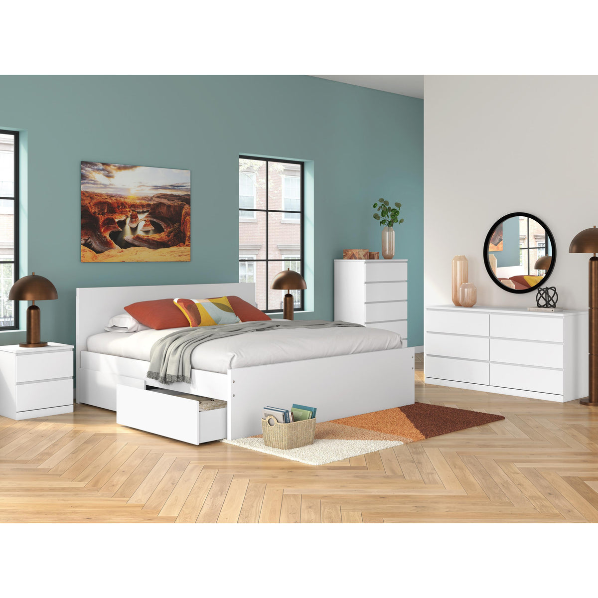  Signature Design by Ashley Onita EB9630B21 King Panel Platform Bed with 2 Side Storage IMAGE 9