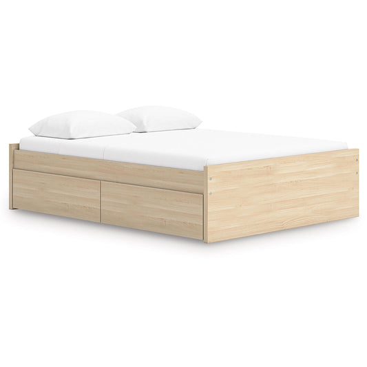  Signature Design by Ashley Onita EB9632B9 Queen Platform Bed with 1 Side Storage IMAGE 1