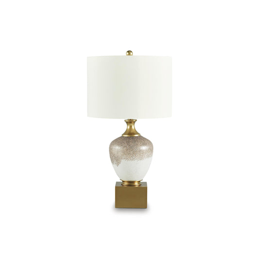 Signature Design by Ashley Tavisburg L430894 Glass Table Lamp IMAGE 1