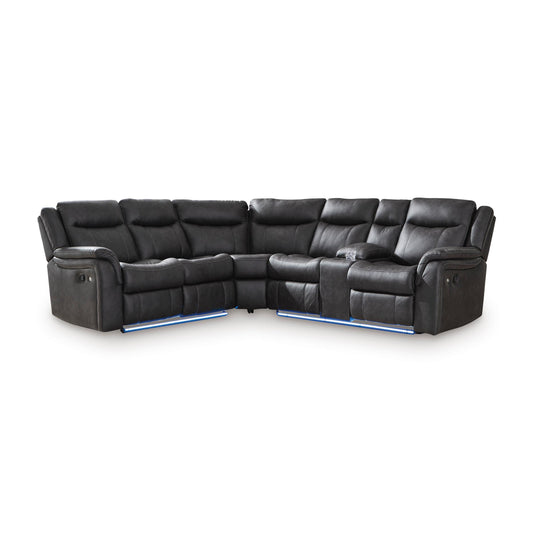 Signature Design by Ashley Sultan Meadow PC13001S1 2 pc Reclining Sectional IMAGE 1