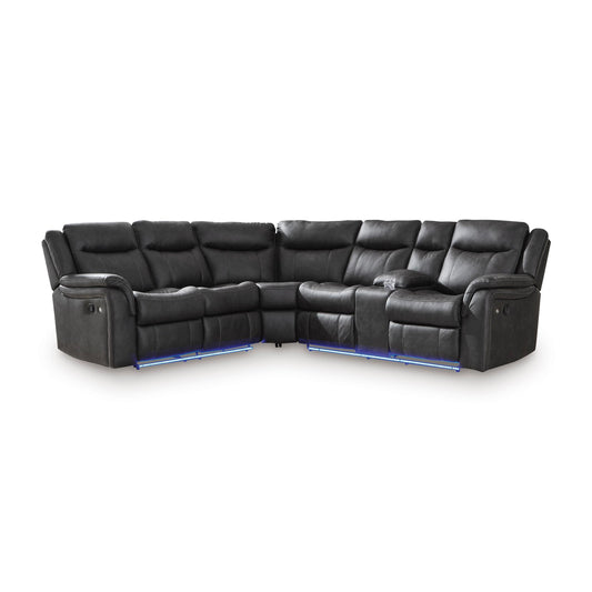 Signature Design by Ashley Sultan Meadow PC13001S1 2 pc Reclining Sectional IMAGE 2