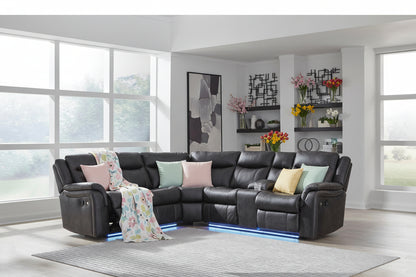 Signature Design by Ashley Sultan Meadow PC13001S1 2 pc Reclining Sectional IMAGE 4
