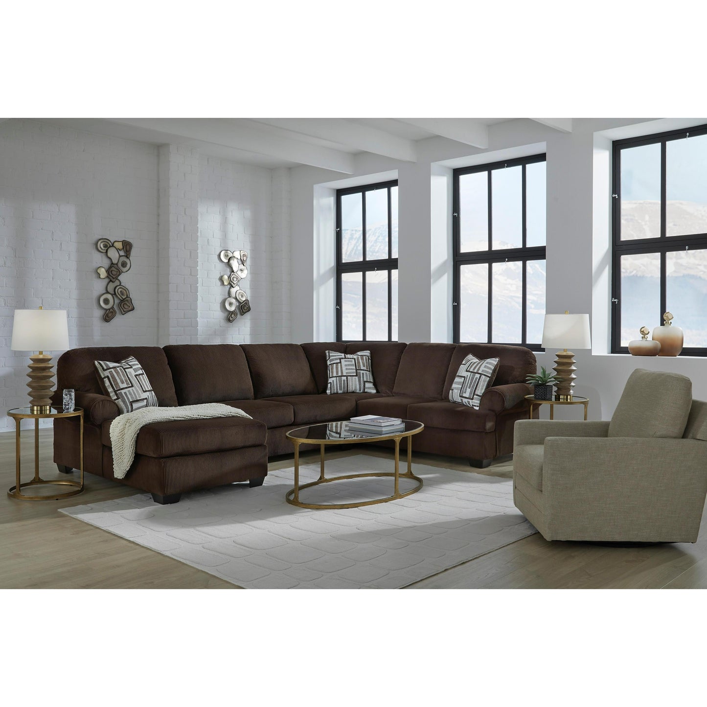 Signature Design by Ashley Kimlee PC35603S1 3 pc Sectional with Chaise | American Furniture of Slidell