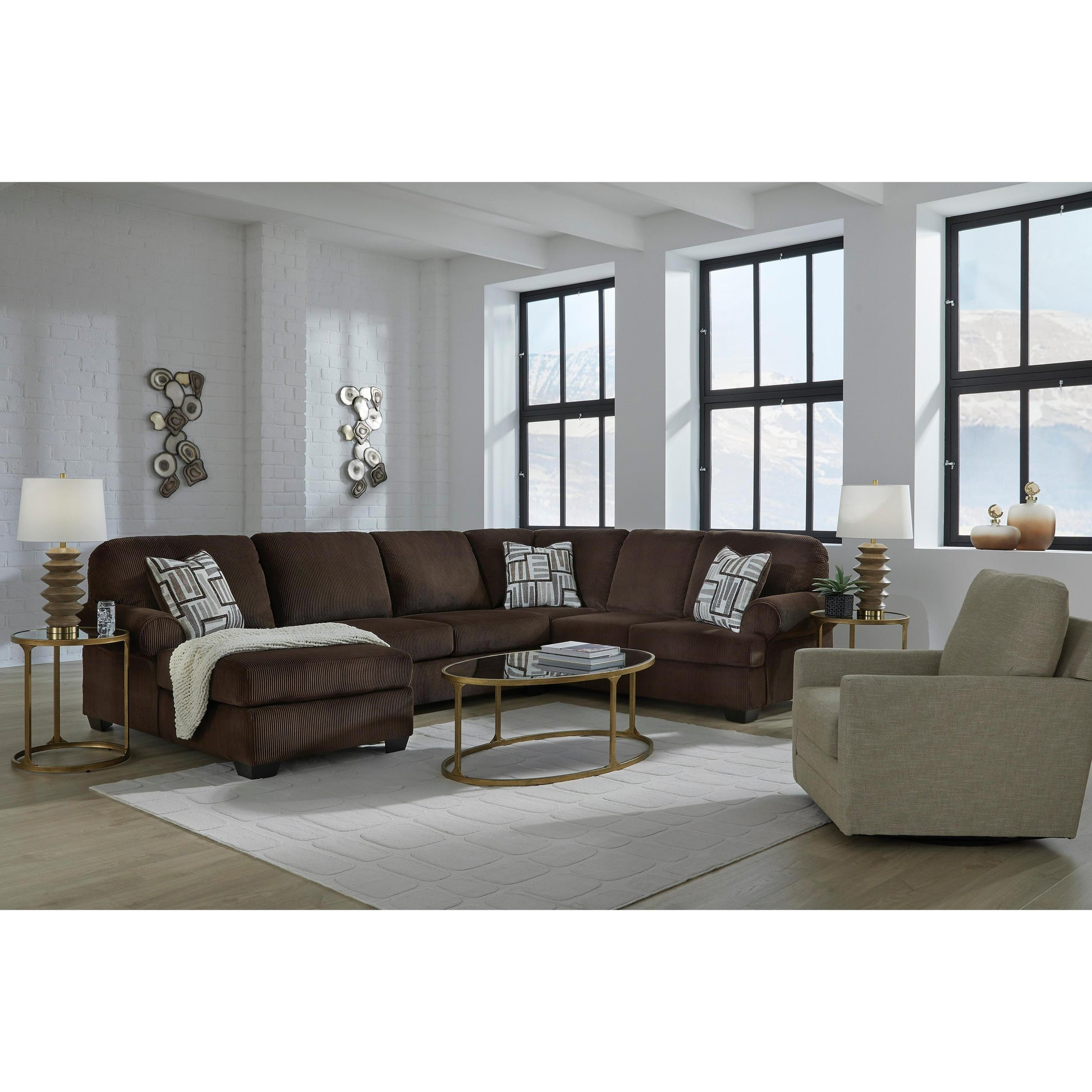 Signature Design by Ashley Kimlee PC35603S1 3 pc Sectional with Chaise | American Furniture of Slidell