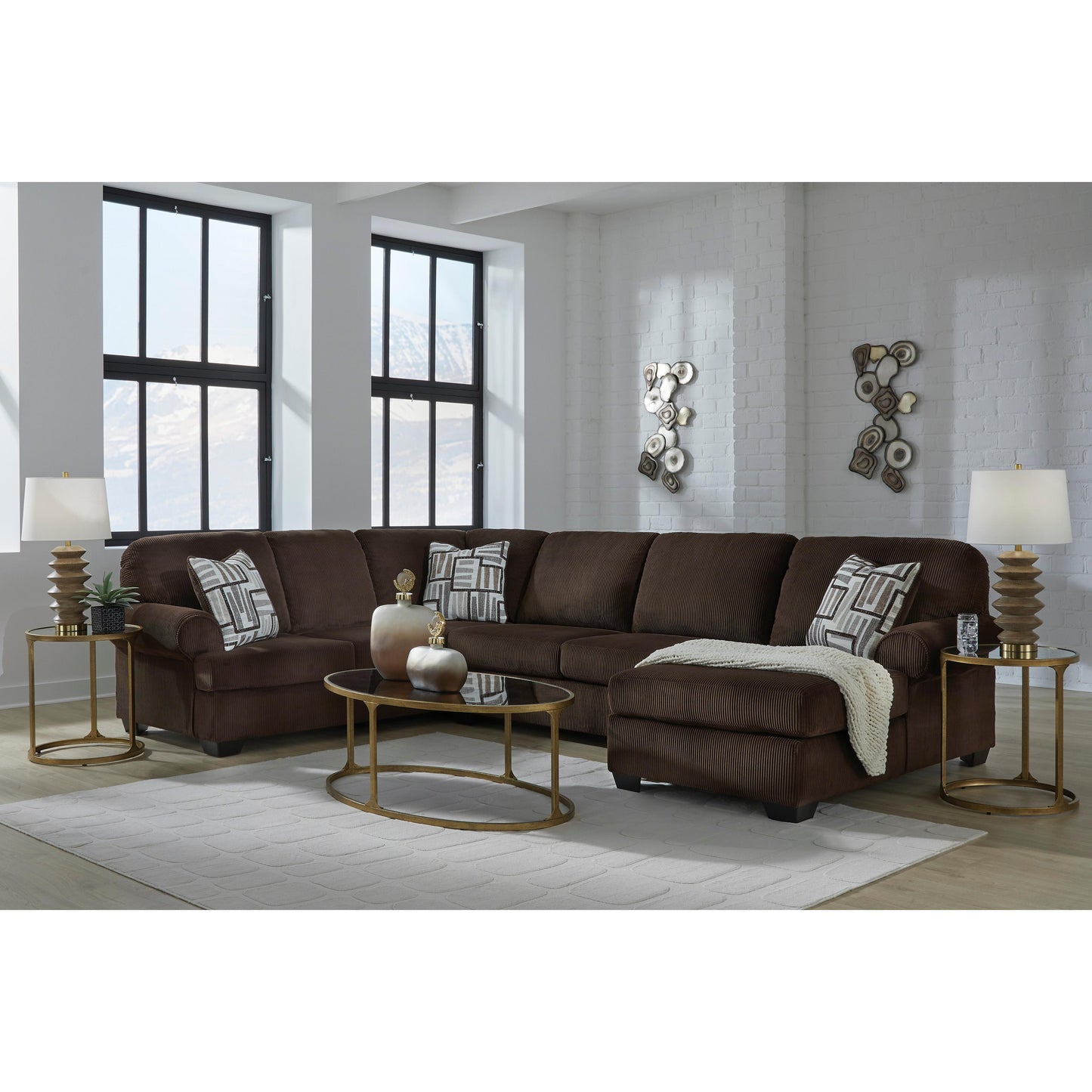 Signature Design by Ashley Kimlee PC35603S2 3 pc Sectional with Chaise | American Furniture of Slidell