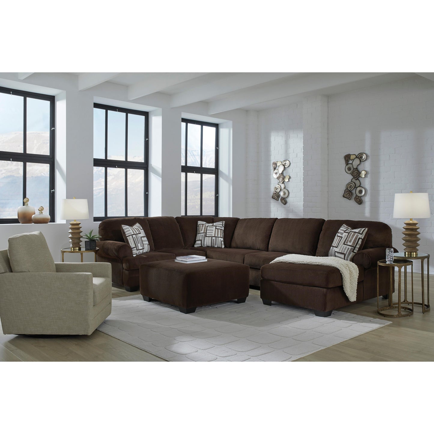 Signature Design by Ashley Kimlee PC35603S2 3 pc Sectional with Chaise | American Furniture of Slidell