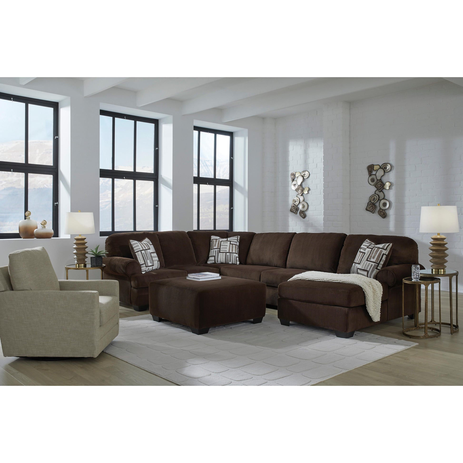 Signature Design by Ashley Kimlee PC35603S2 3 pc Sectional with Chaise | American Furniture of Slidell