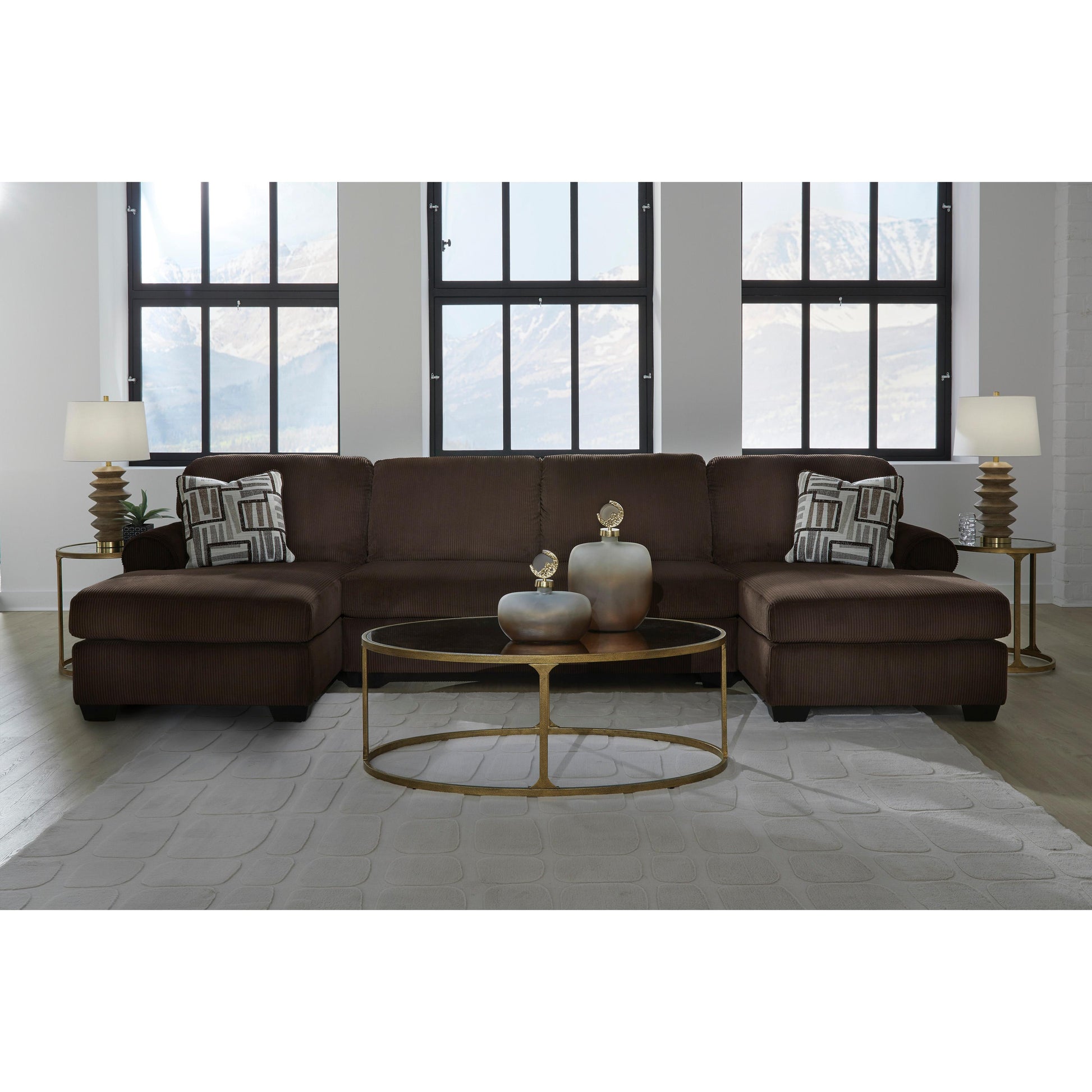 Signature Design by Ashley Kimlee PC35603S3 3 pc Sectional with Double Chaise | American Furniture of Slidell