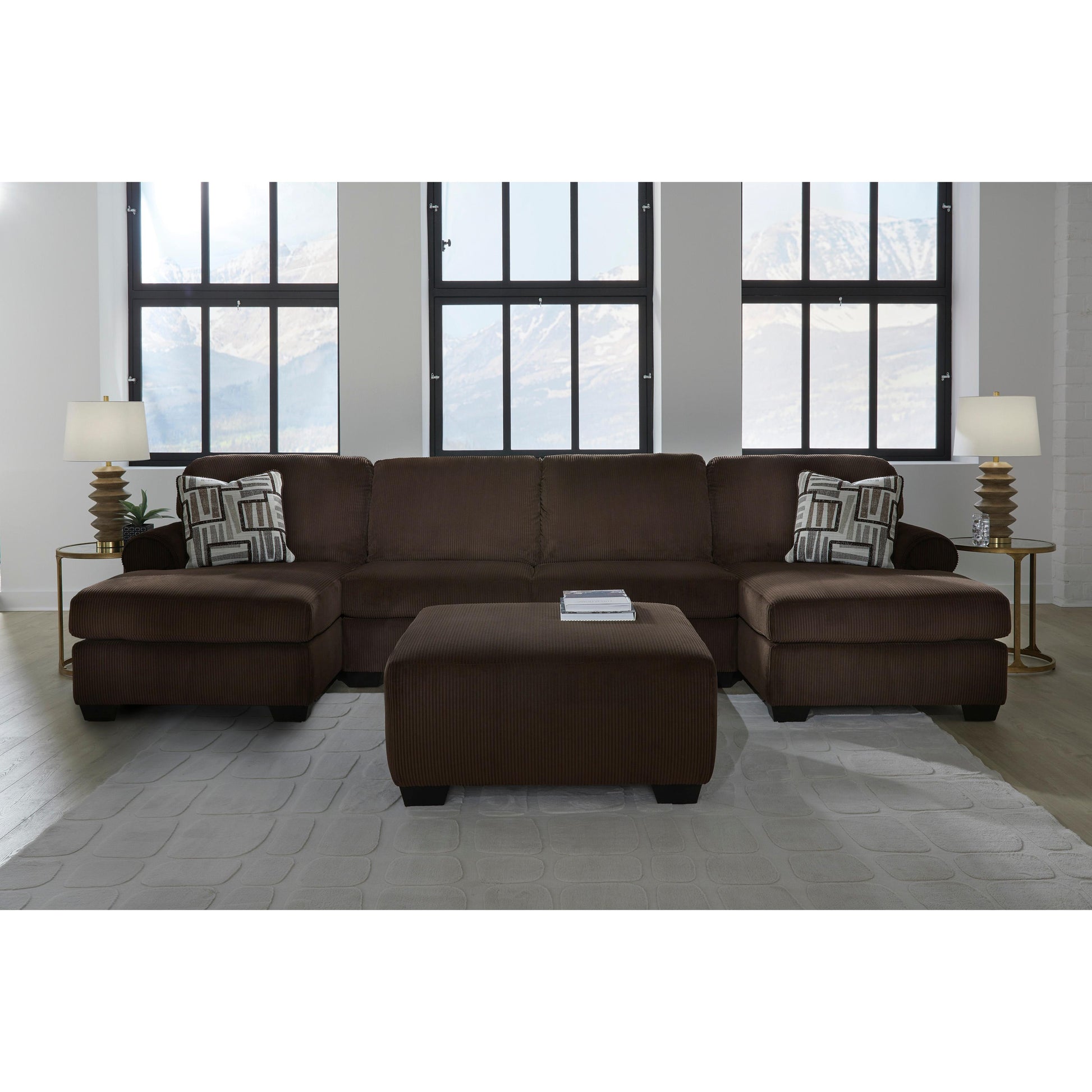 Signature Design by Ashley Kimlee PC35603S3 3 pc Sectional with Double Chaise | American Furniture of Slidell