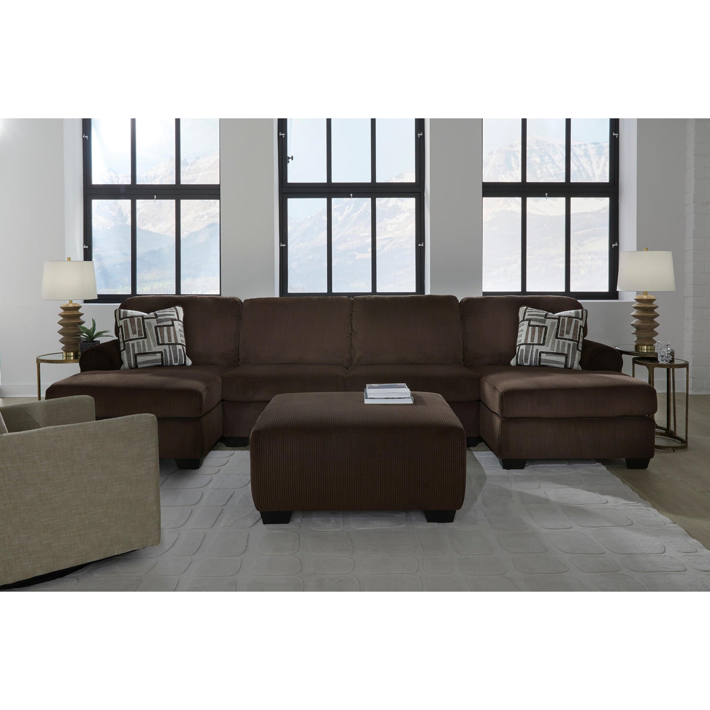 Signature Design by Ashley Kimlee PC35603S3 3 pc Sectional with Double Chaise | American Furniture of Slidell