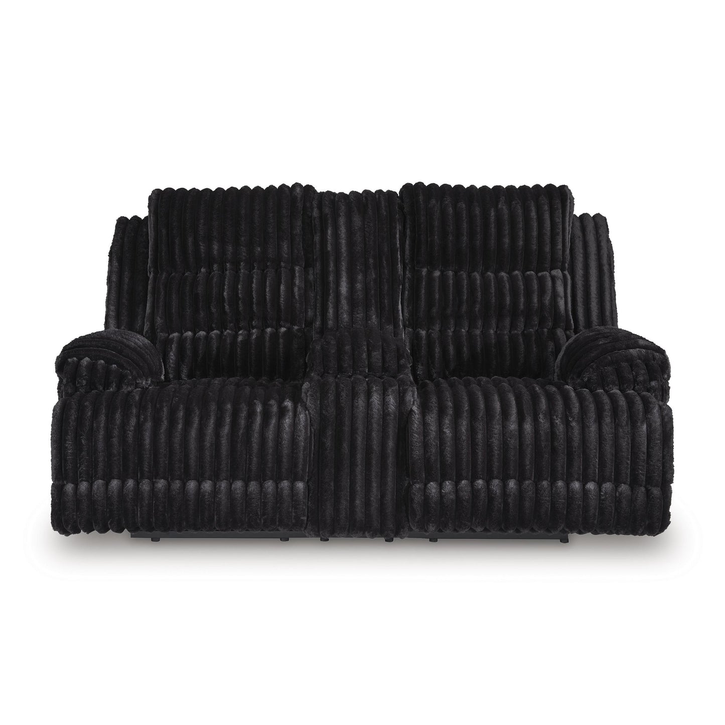 Signature Design by Ashley Rhine Falls PC4280596 Double Reclining Power Loveseat with Console IMAGE 2