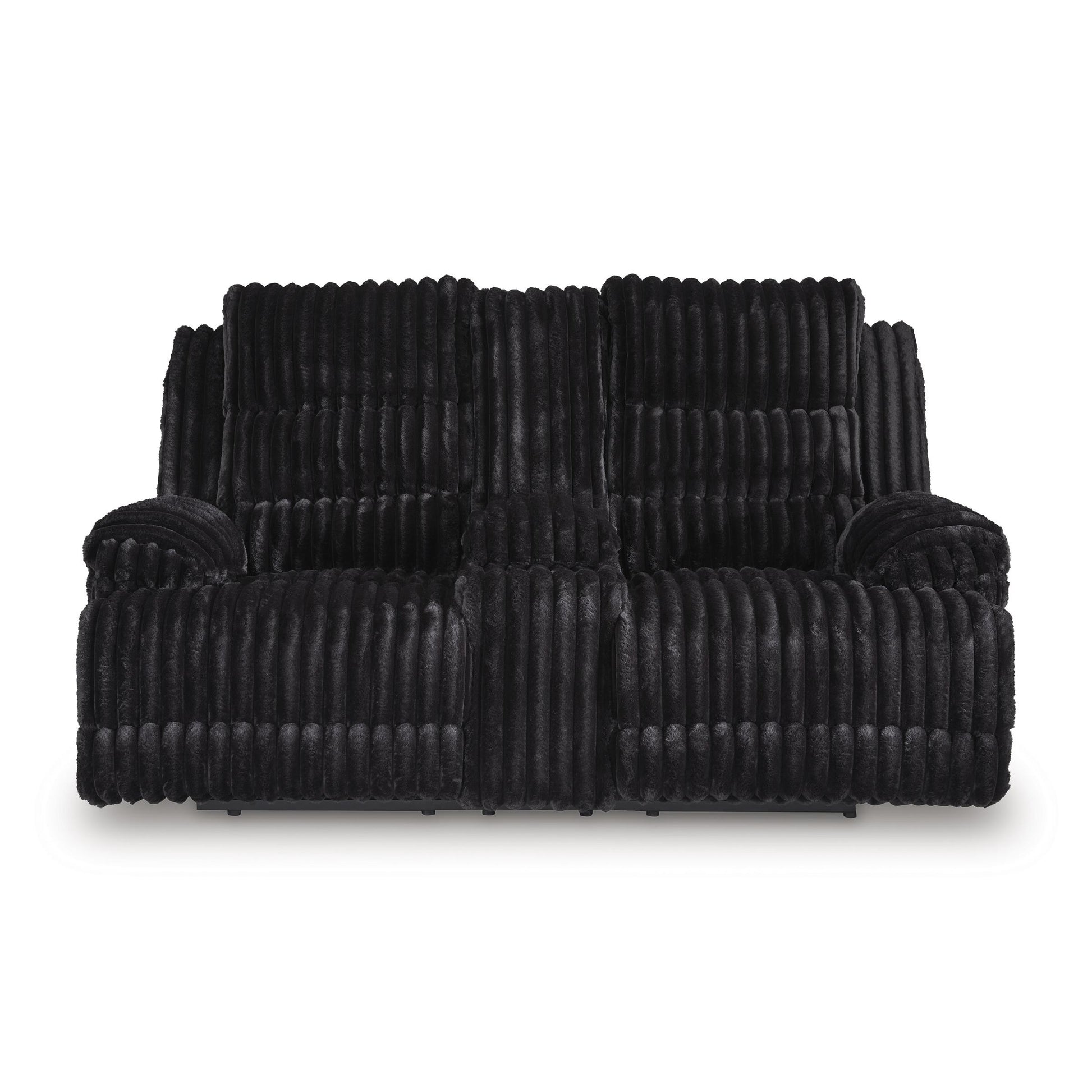 Signature Design by Ashley Rhine Falls PC4280596 Double Reclining Power Loveseat with Console IMAGE 2