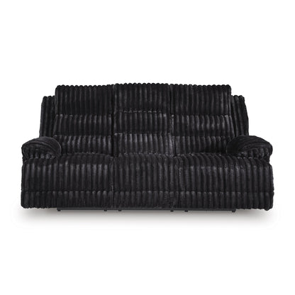 Signature Design by Ashley Rhine Falls PC4280599 Reclining Power Sofa with Drop Down Table IMAGE 2
