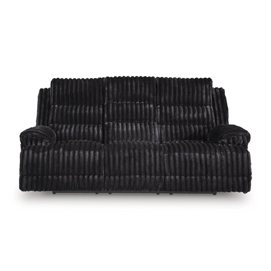 Signature Design by Ashley Rhine Falls PC4280599 Reclining Power Sofa with Drop Down Table IMAGE 2