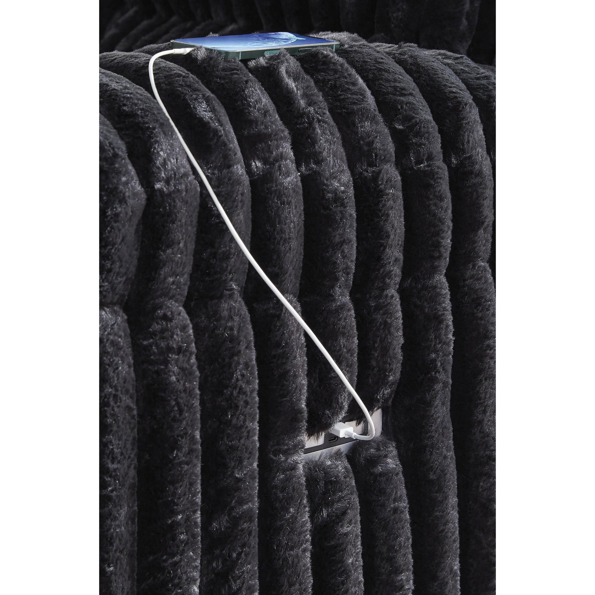 Signature Design by Ashley Rhine Falls PC4280599 Reclining Power Sofa with Drop Down Table IMAGE 7