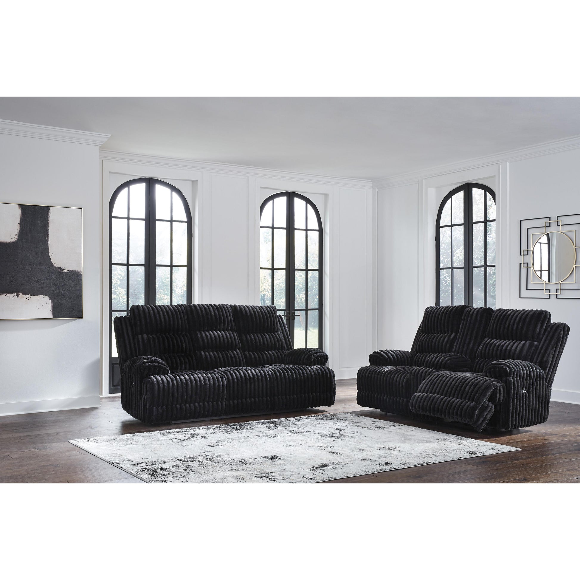 Signature Design by Ashley Rhine Falls PC4280599 Reclining Power Sofa with Drop Down Table IMAGE 8