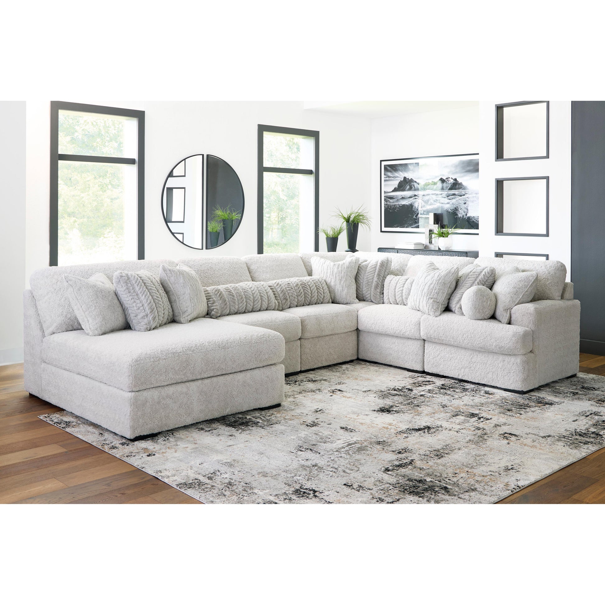  Signature Design by Ashley Cuddle Plush PC59106S8 6 pc Sectional with Chaise IMAGE 2
