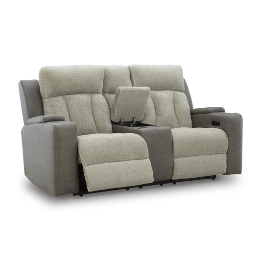 Signature Design by Ashley WhipLash PC6320418 Power Reclining Loveseat with Console and Adjustable Headrest IMAGE 2