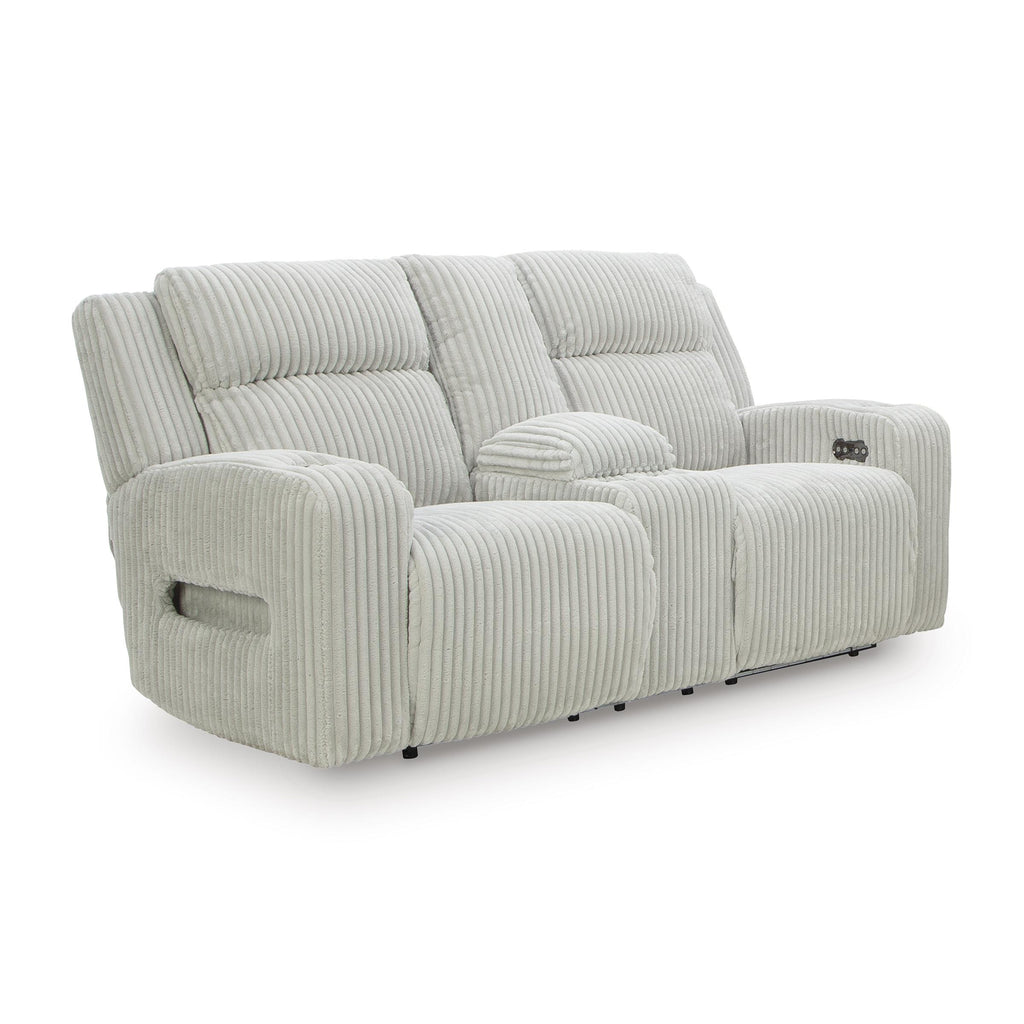 Signature Design by Ashley Forest Lake PC6420318 Power Reclining Loveseat with Console and Adjustable Headrest IMAGE 1