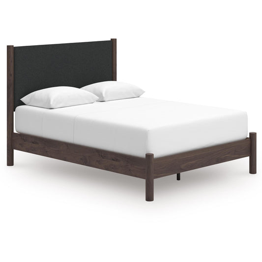  Signature Design by Ashley Pamytta PCB2614B12 Queen Upholstered Panel Platform Bed IMAGE 1