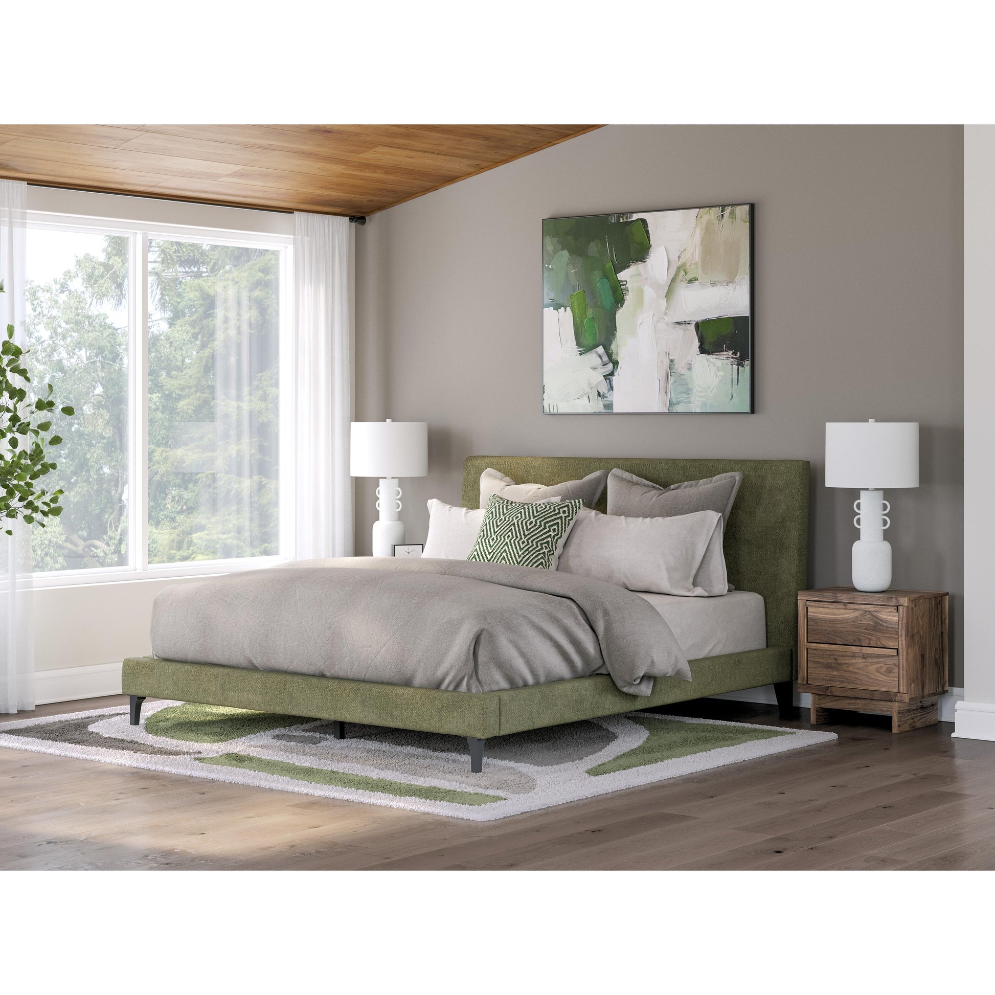 Signature Design by Ashley Chirason PCB3367-94 California King Upholstered Bed with Roll Slats IMAGE 6
