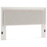  Signature Design by Ashley Zuraleus PCB3381-58 King Upholstered Panel Headboard IMAGE 1