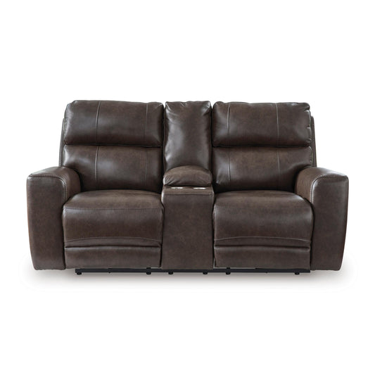 Signature Design by Ashley Crossplex PCU6450618 Power Reclining Loveseat with Console and Adjustable Headrest IMAGE 2