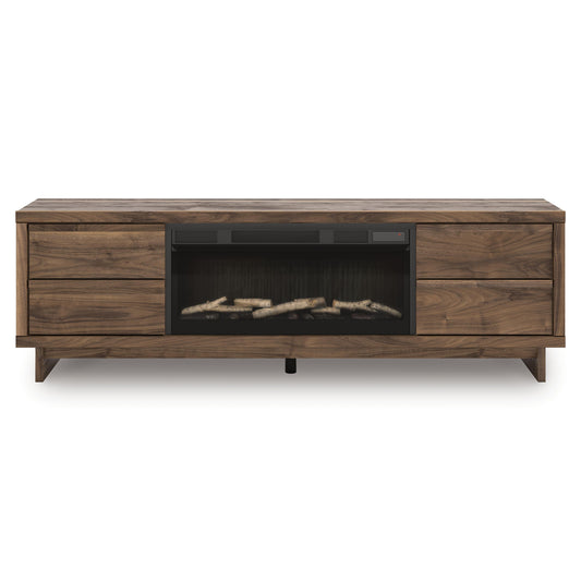 Signature Design by Ashley Zadilyn W3367W1 72" TV Stand with Electric Fireplace IMAGE 1