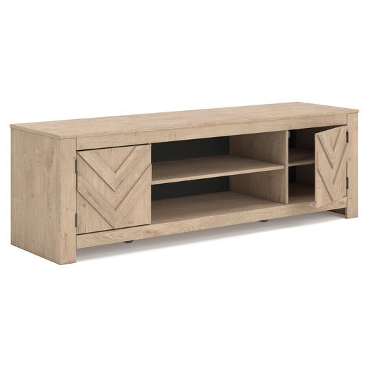  Signature Design by Ashley Cayboni W3787-68 LG TV Stand with Fireplace Option IMAGE 2