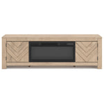 Signature Design by Ashley Cayboni W3787W1 71" TV Stand with Electric Fireplace IMAGE 1