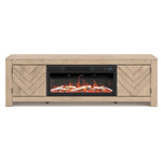 Signature Design by Ashley Cayboni W3787W1 71" TV Stand with Electric Fireplace IMAGE 2