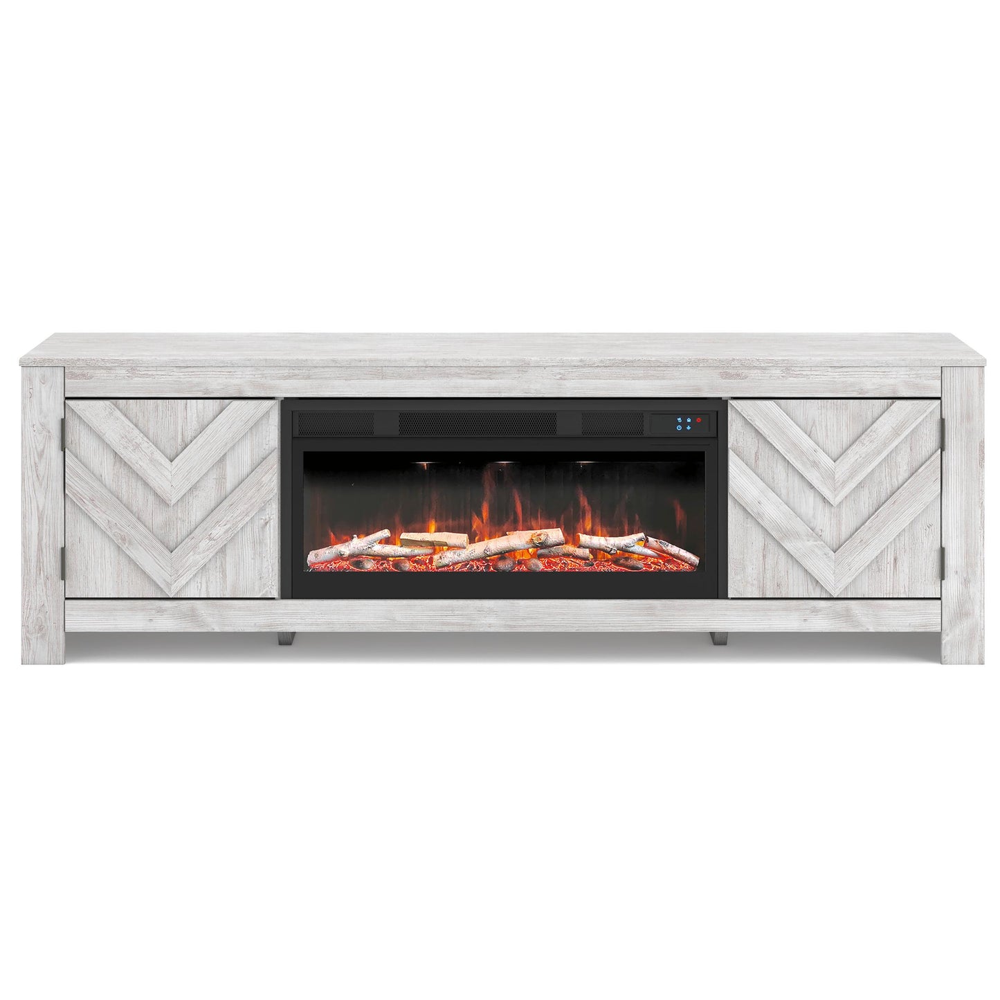 Signature Design by Ashley Cayboni W3788W1 71" TV Stand with Electric Fireplace IMAGE 2