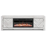 Signature Design by Ashley Cayboni W3788W1 71" TV Stand with Electric Fireplace IMAGE 2